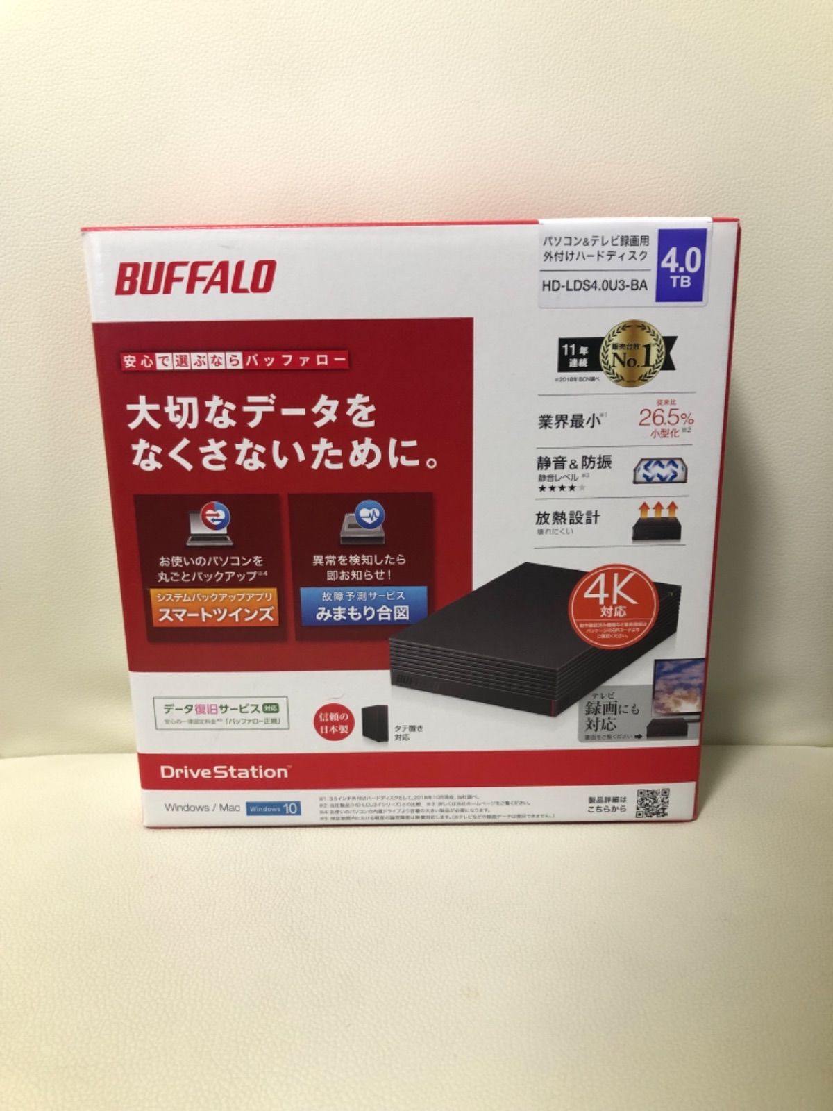 バッファローハードディスク BUFFALO USB3.1. 4TB - いろは shop