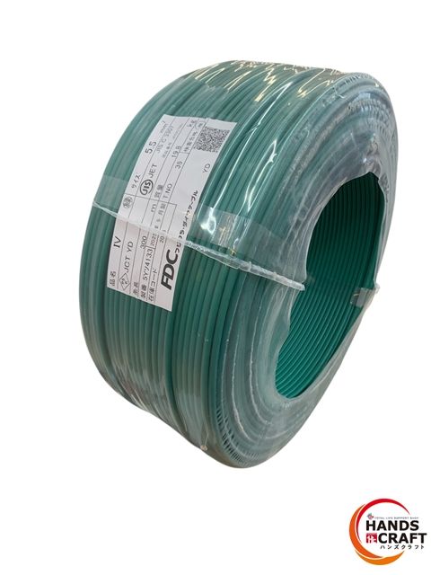 ♥品 FDC IVケーブル 緑 サイズ 5.5ｍｍ² 質量 19.8㎏ 9月製