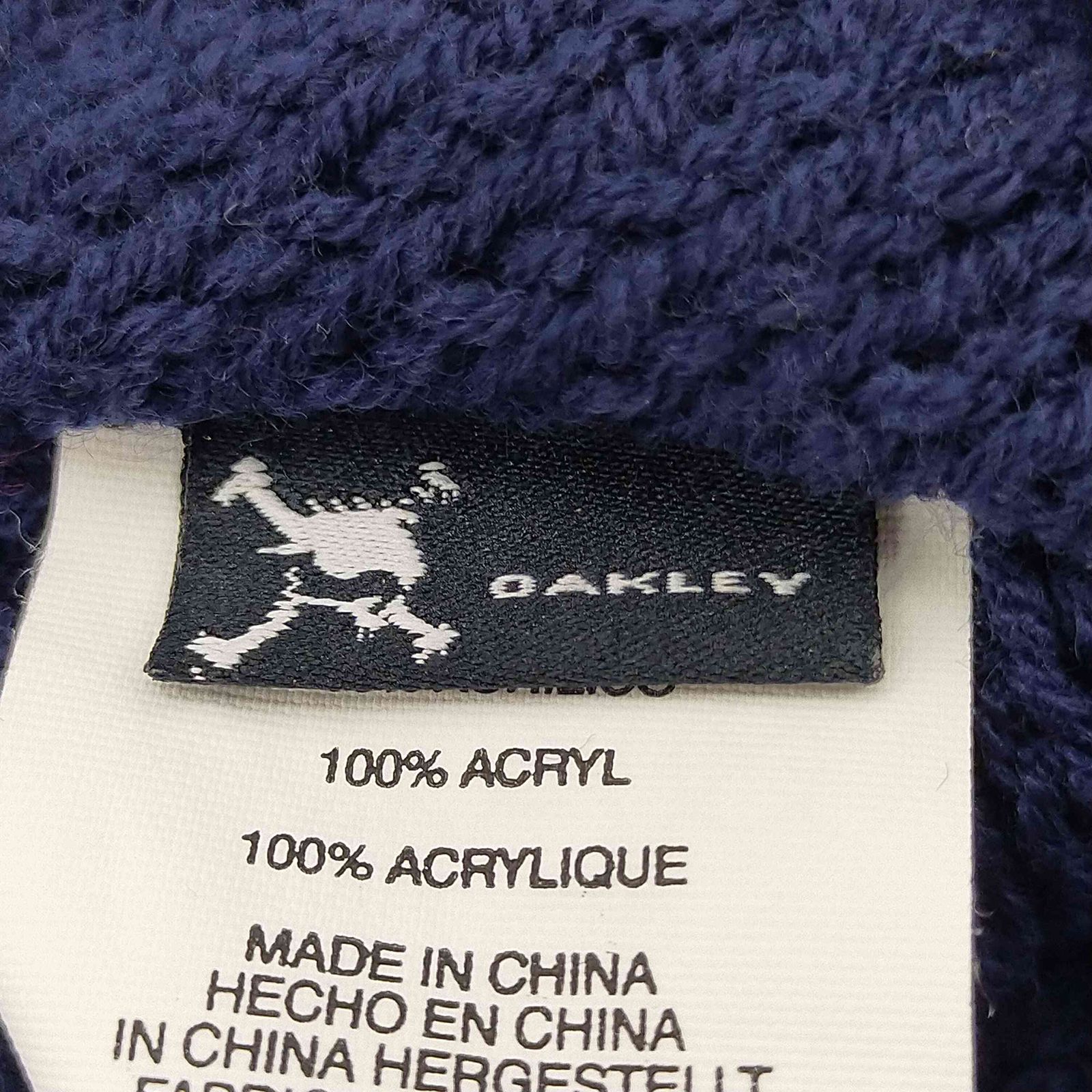 オークリー Oakley 00's ニット帽 ロゴ刺繍 アクリル ブラック 1540100127368_0101.jpg