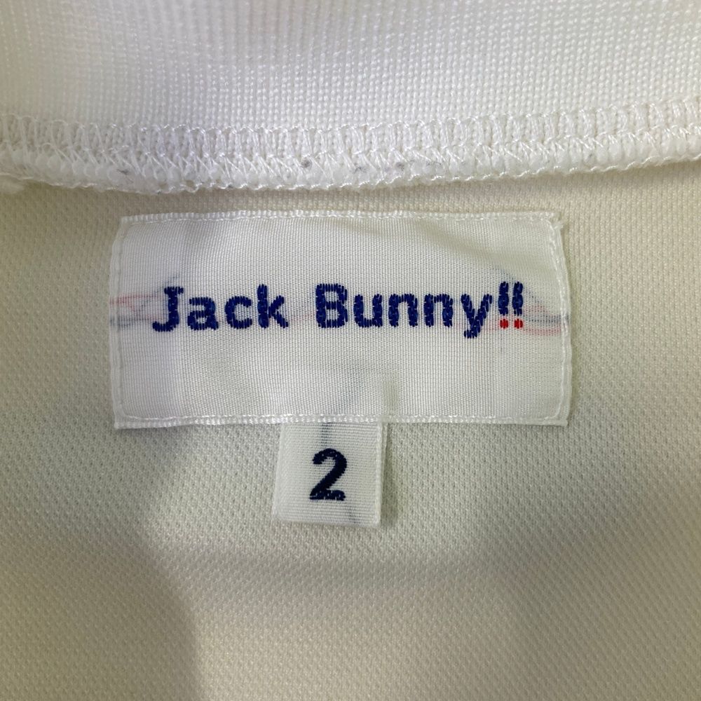 サイズ：2 JACK BUNNY ジャックバニー  モックネック 半袖ワンピース  ホワイト系 [240101495204] ゴルフウェア レディース ストスト サイズ：2 JACK BUNNY ジャックバニー モックネック 半袖