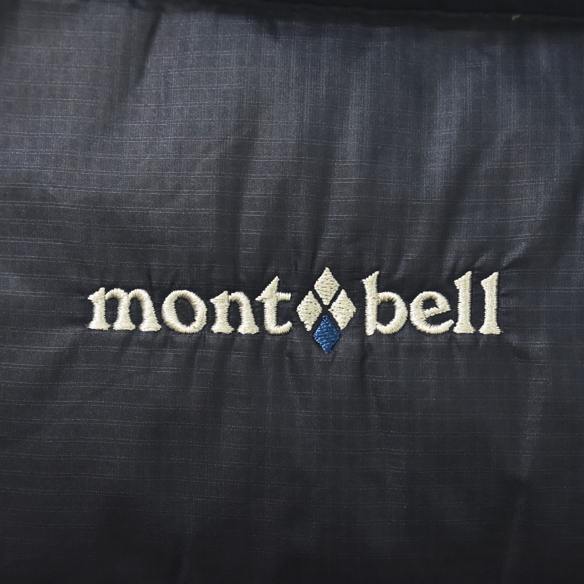 希少　90s ダイヤカット　mont-bell ネイビー ダウンジャケット　L ネージュダウン パーカ Baby's 80-90｜モンベル