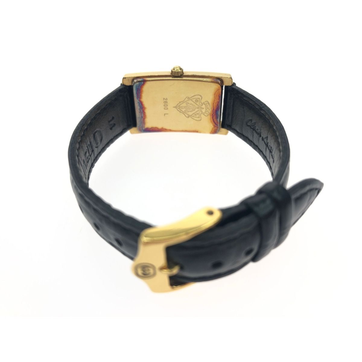 ▽▽GUCCI グッチ レディース腕時計 クオーツ アナログ 裏蓋変色有  