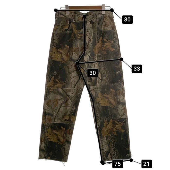 Wrangler ラングラー　リアルツリー ダブルニー パンツ　ペインター W34×L32】wrangler リアルツリーパンツ ダブルニー 切りっぱなし
