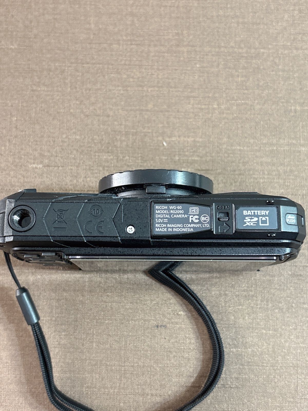 RICOH WG-60 ブラック 本格防水デジタルカメラ 14メートル防水 耐衝撃