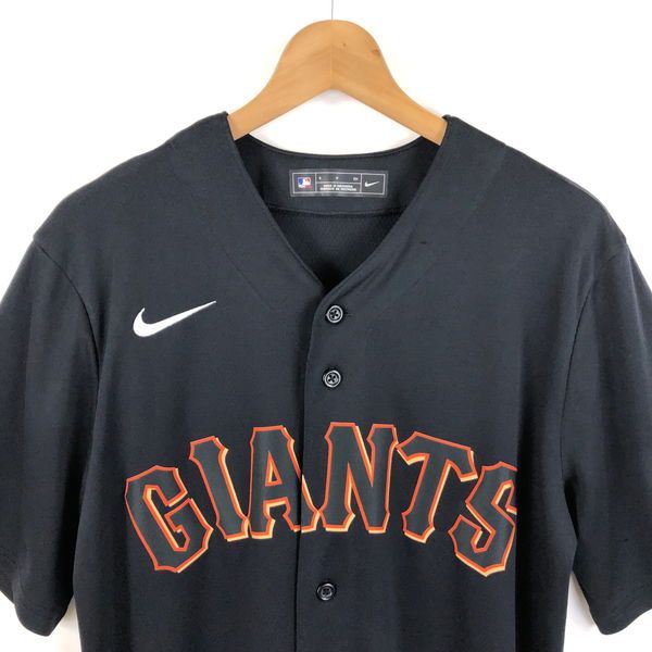 【古着】 NIKE ナイキ ベースボールシャツ MLB サンフランシスコ ジャイアンツ ブラック系 メンズS 【中古】 n052912