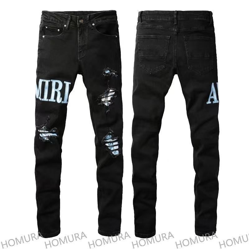 美品　AMIRI　アミリ　グリッター　ラメ　スキニー　ジーンズ　黒　ダメージ AMIRI ダメージ スキニージーンズ | ブラック | FARFETCH JP