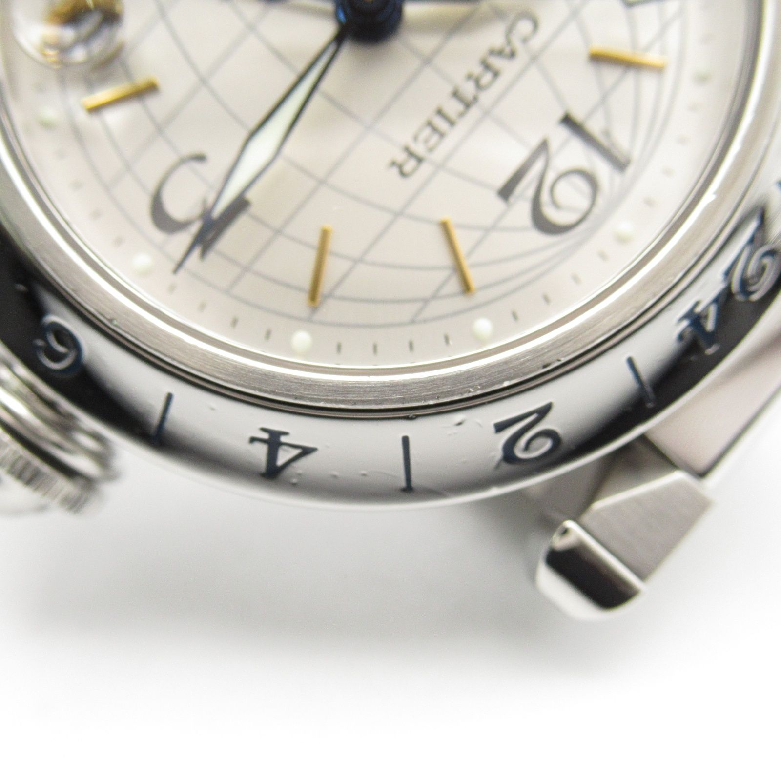 カルティエ パシャ C ウォッチ メリディアンW31029M7 シルバー カルティエ Cartier パシャC メリディアン GMT W31029M7 ボーイズ