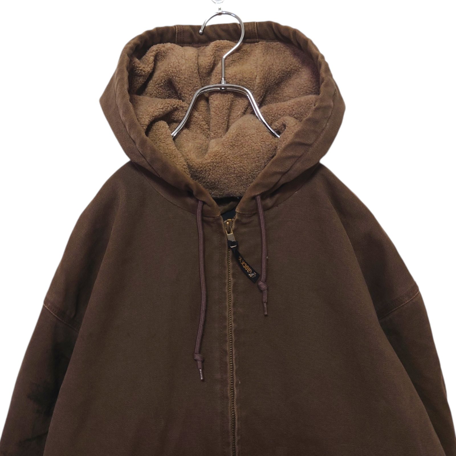 ディッキーズ　裏ボア　ダックジャケット　ビッグシルエット　ブラウン　アクティブ Dickies/Quilt Lined Duck Active Jacket(ディッキーズ ダック