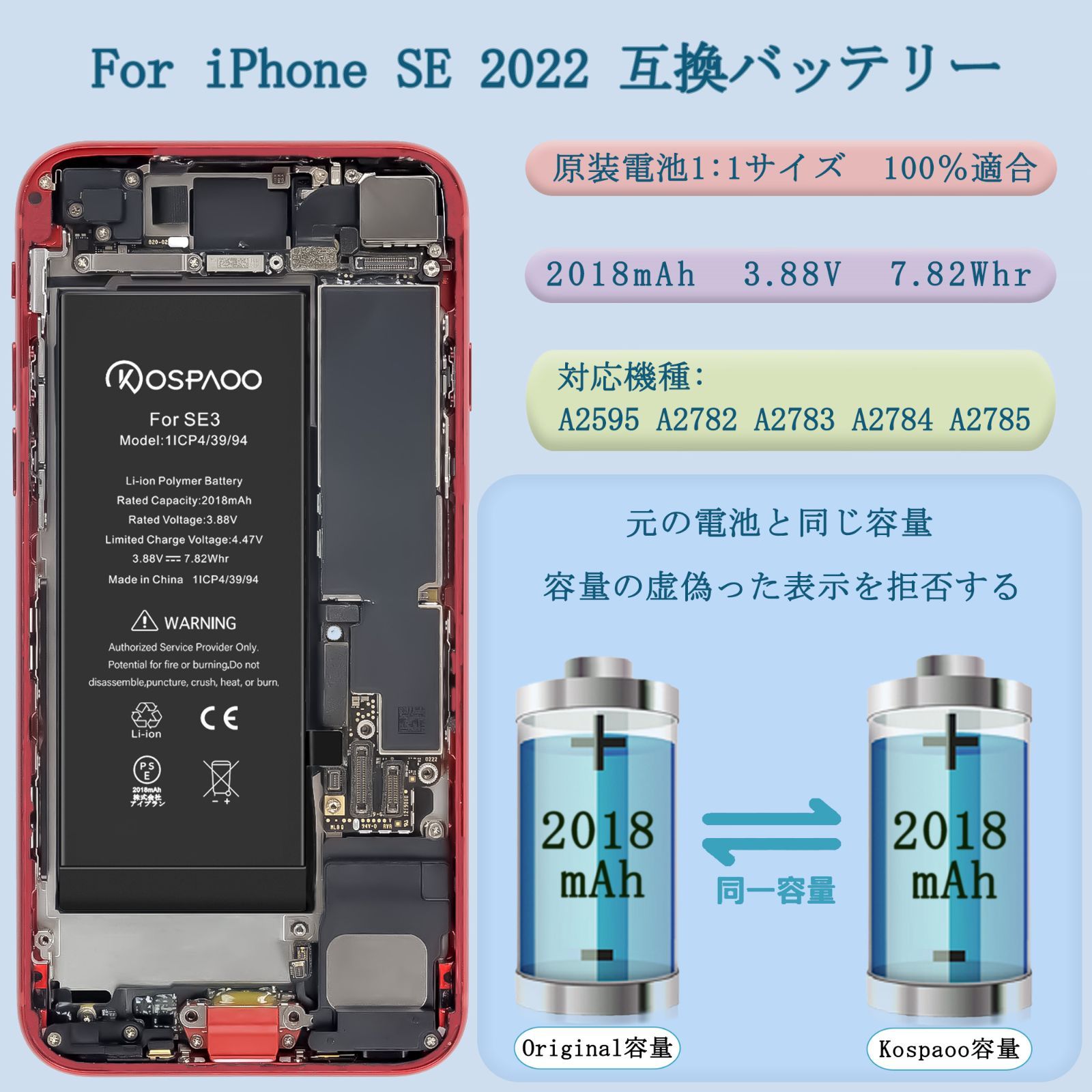 互換Li-ionBattery 交換修理