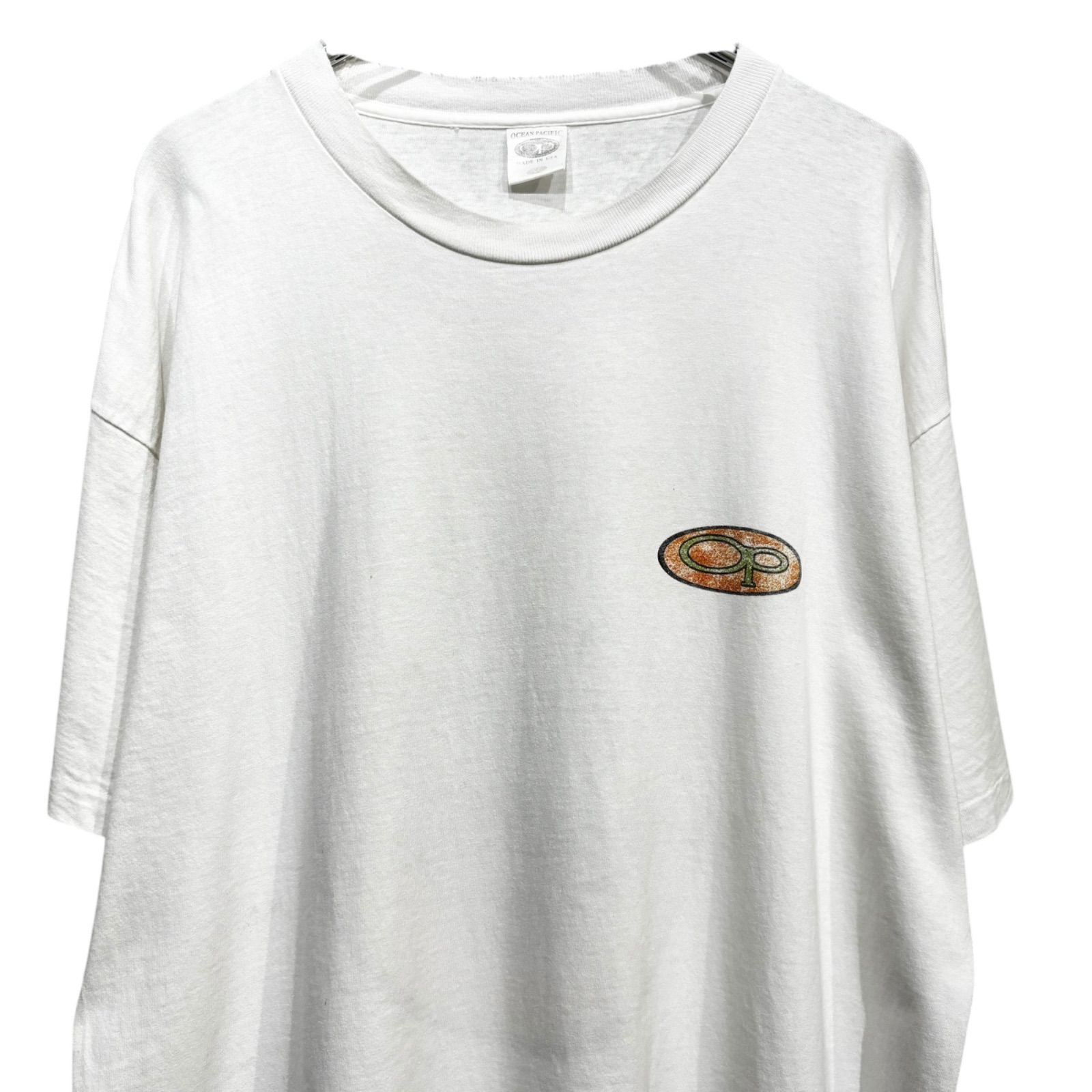 Rare】 90s Ocean Pacific Old Surf Print T-Shirt Made in USA