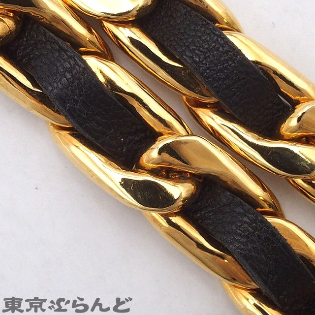 CHANEL シャネル ベルト ココマーク ロゴ ゴールド レザー 茶色 CHANEL - 美品 CHANEL シャネル ココマーク 30インチ/75cm