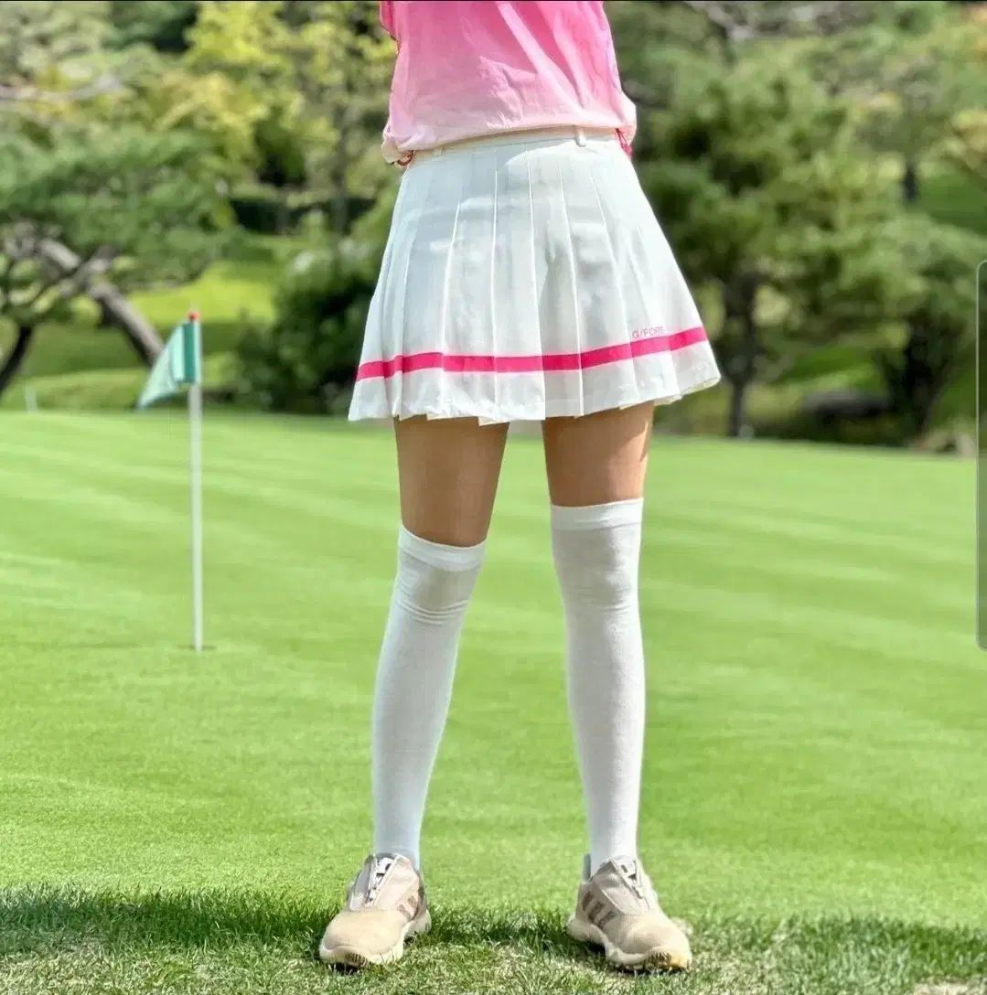レディースゴルフ服 G FORE ジーフォア コントラスト プリーツ スカート