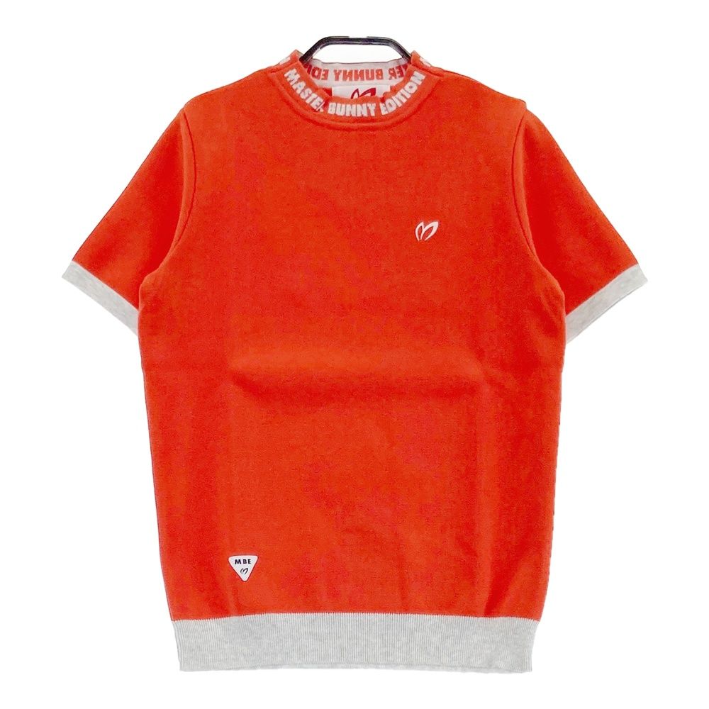 マスターバニーエディション　半袖ハイネックニット　赤#0 MASTER BUNNY EDITION 赤 セーター サイズ：0 MASTER BUNNY EDITION