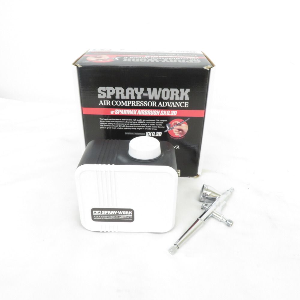 【中古】TAMIYA スプレーワーク エアコンプレッサー アドバンス TAMIYA(タミヤ) / ホビーその他/WHT/スプレーワーク