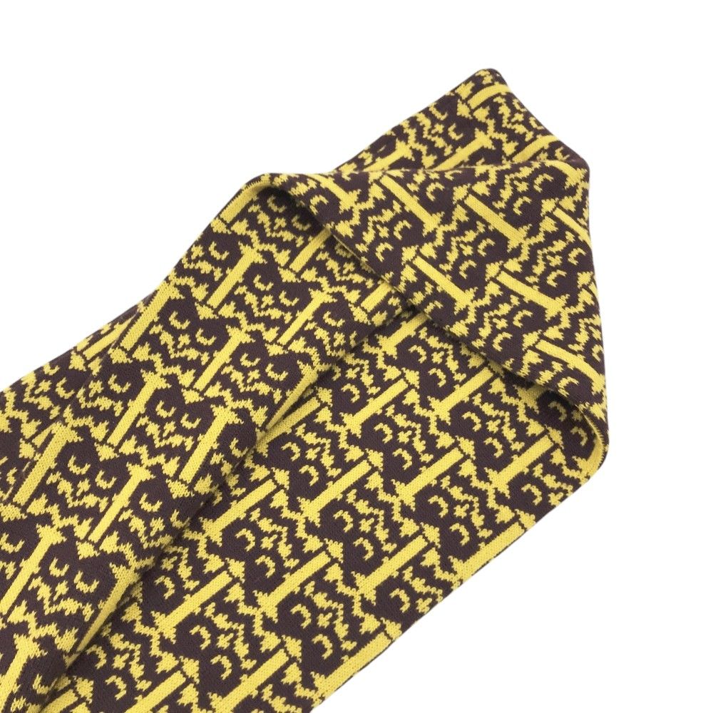 PEARLY GATES パーリーゲイツ ニットマフラー フリンジ フクロウ 総柄