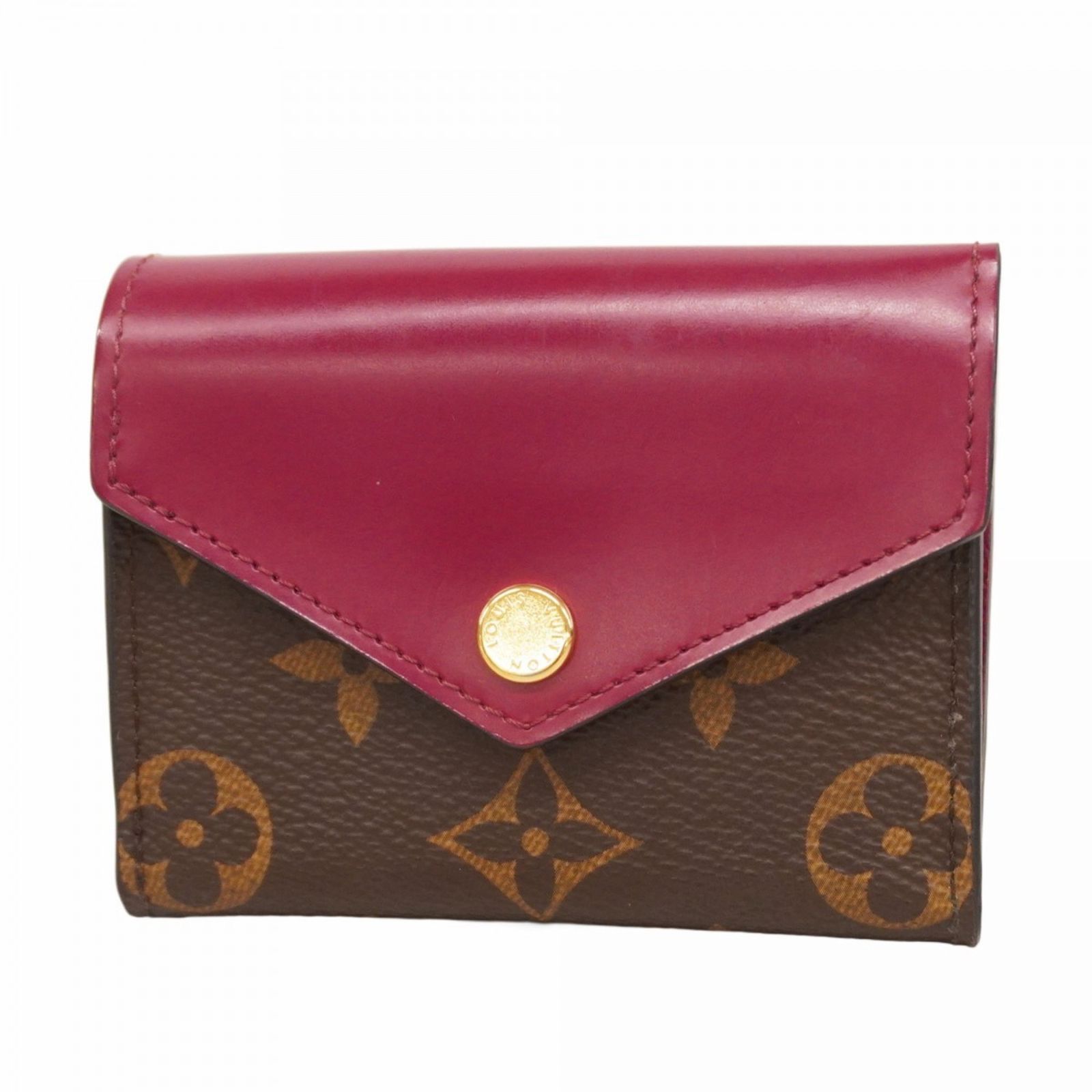 希少極美品 ルイヴィトン ポルトフォイユ ゾエ モノグラム フューシャ 折り財布 希少極美品 ルイヴィトン ポルトフォイユ ゾエ モノグラム