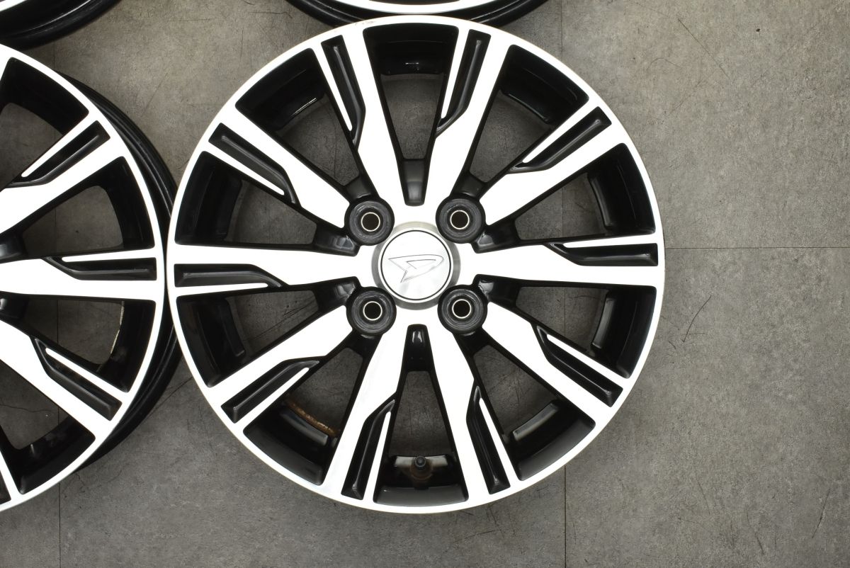 服 交換用に ダイハツ タントカスタム 純正 14in 4.5J 45 PCD100 4本セット ミラ ムーブ ウェイク 流用 ノーマル戻し スタッドレス用