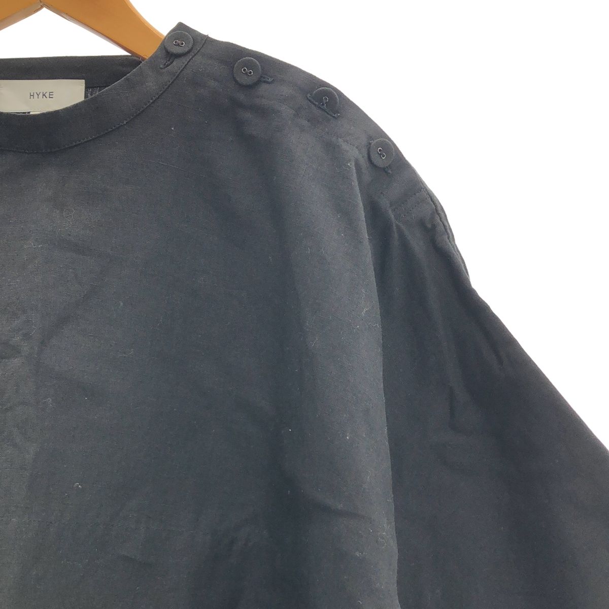 HYKE / ハイク | LINEN PONCHO リネン ポンチョ オーバーサイズ プル 
