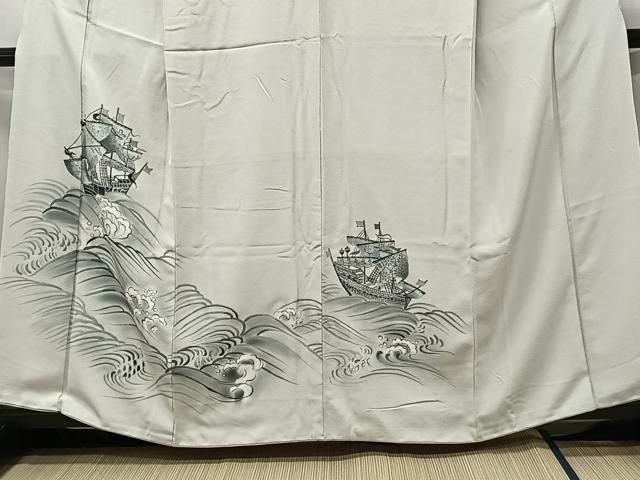 平和屋着物□訪問着 手描き 南蛮船 正絹 逸品 CAAQ6920xi - メルカリ