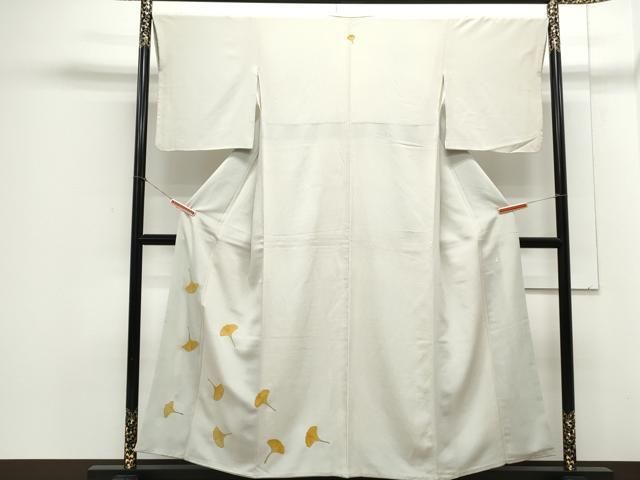 平和屋着物●加賀友禅の巨匠　初代　由水十久　色留袖　銀杏　いちょう　正絹　逸品　CAAY9474th 平和屋着物○加賀友禅の巨匠 初代 由水十久 色留袖 銀杏 いちょう 正絹