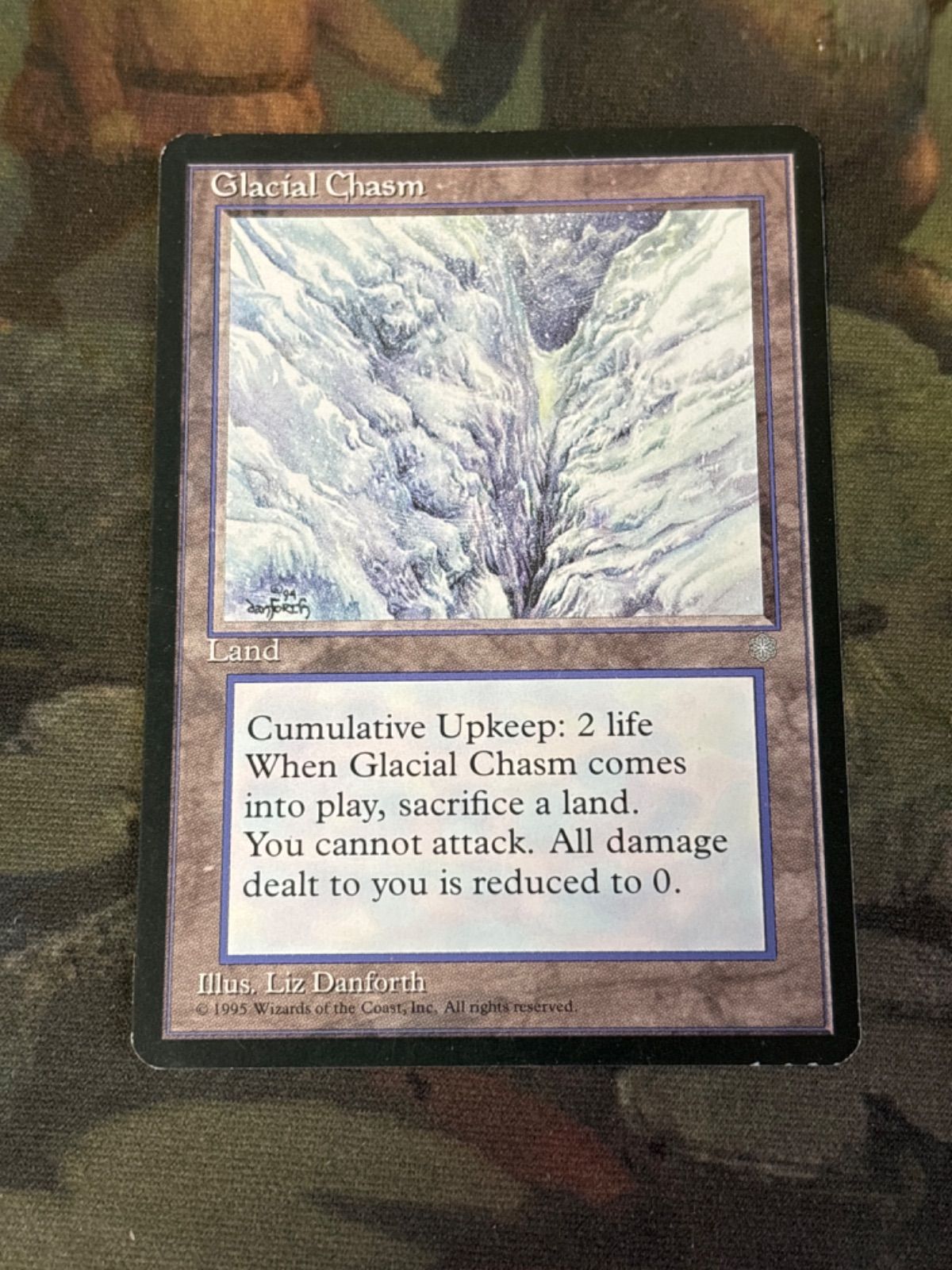 nv17 49 Glacial Chasm アイスエイジ ICE 旧枠 土地 MTG EN 英語