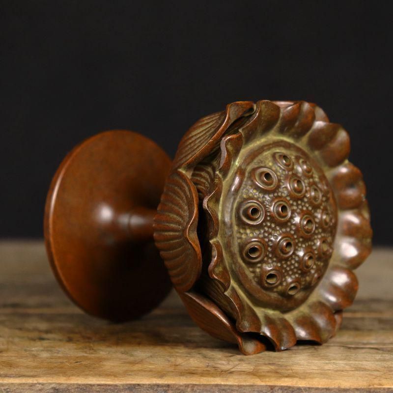 銅細工 宝蓮灯蓮香炉 盤香炉 香道具 装飾品 工芸品 美術品 置物 銅細工 宝蓮灯蓮香炉 盤香炉 香道具 装飾品 工芸品 美術品 置物