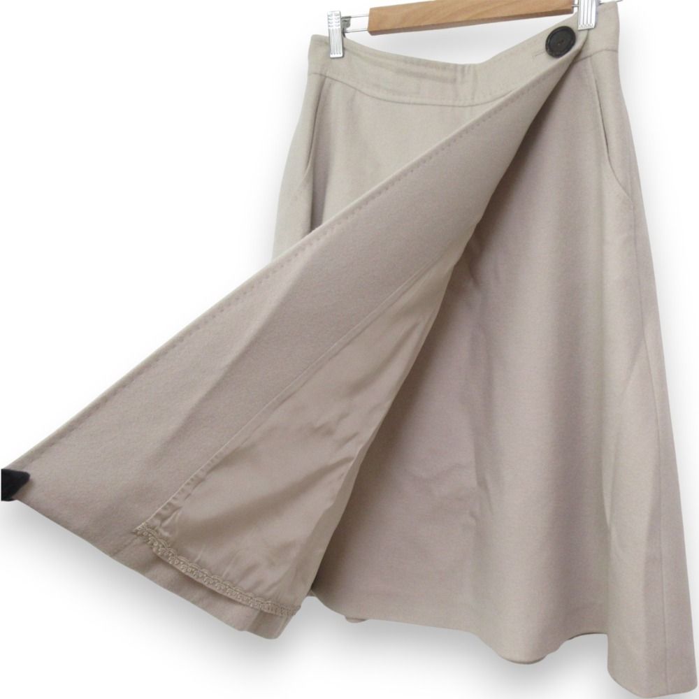 美品 FOXEY フォクシー カシミヤウール フレアスカート 40704 サイズ42  