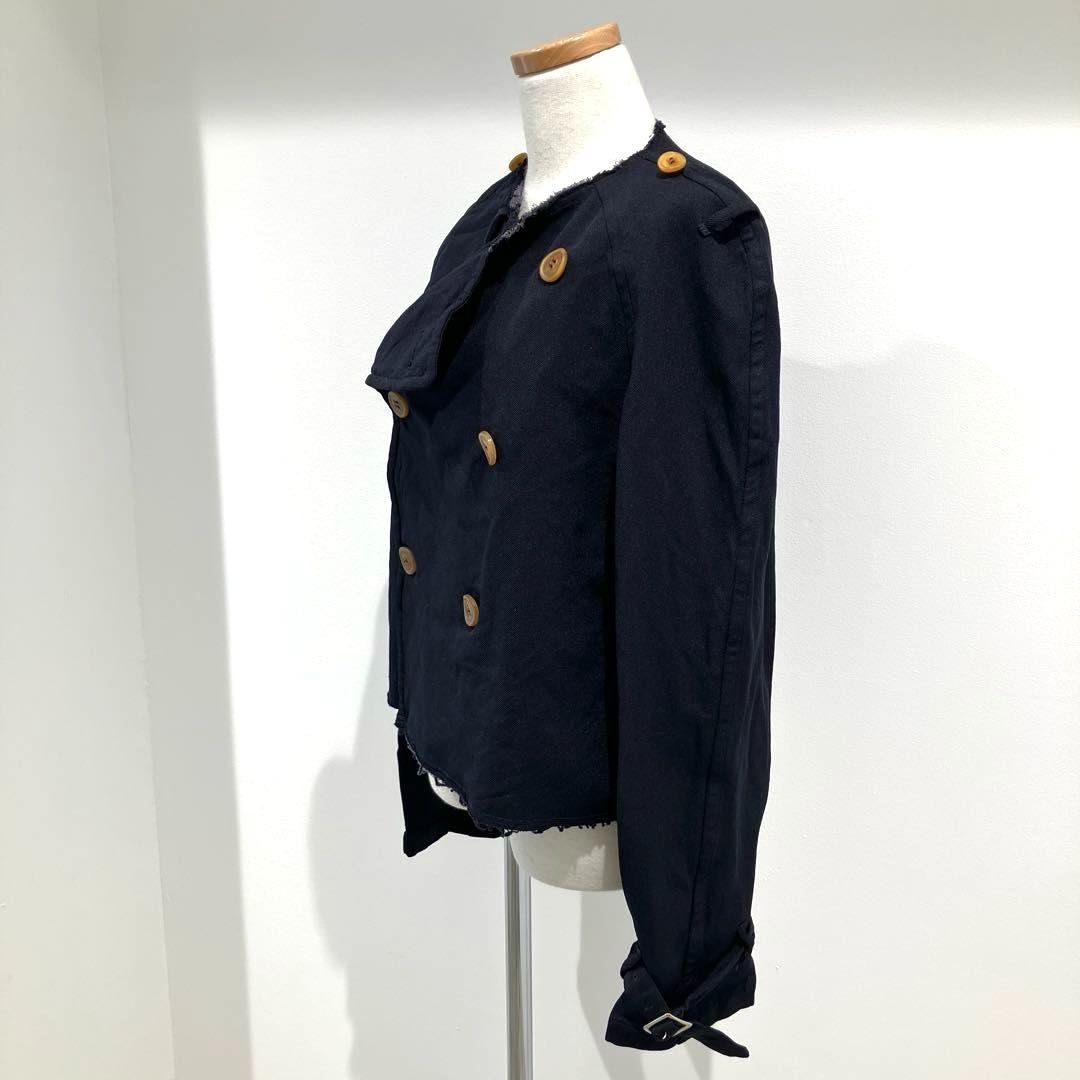 トリココムデギャルソン ノーカラージャケット ショートコート