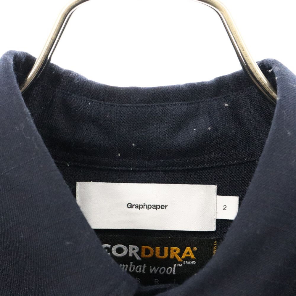 Graphpaper (グラフペーパー) CORDURA RIPSTOP BOX B.D SHIRT コーデュラ 長袖シャツ ネイビー  GM194-50509 - メルカリ