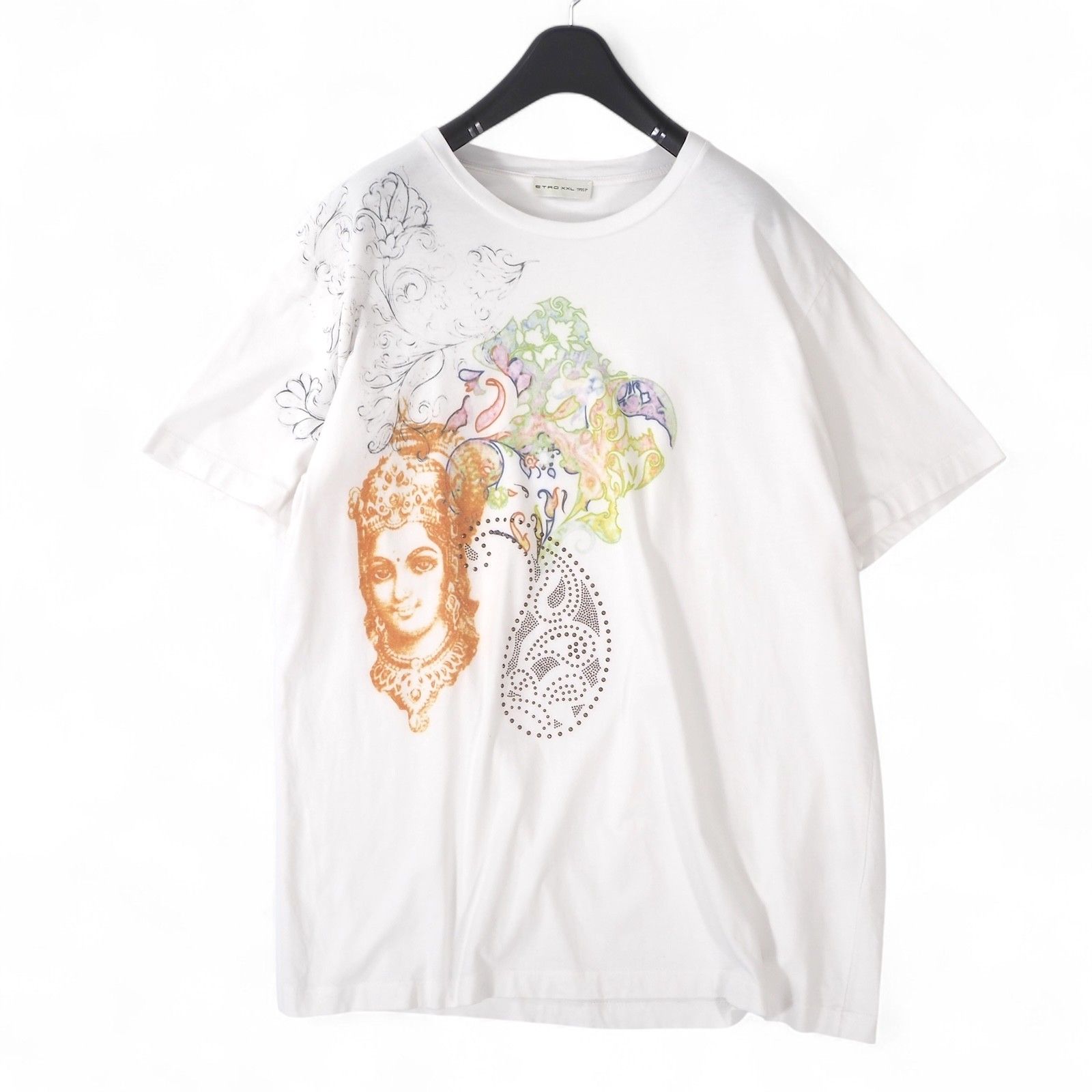⭐︎良品 エトロ ETRO 18年製 ペイズリー スタッズ 半袖 Tシャツ
