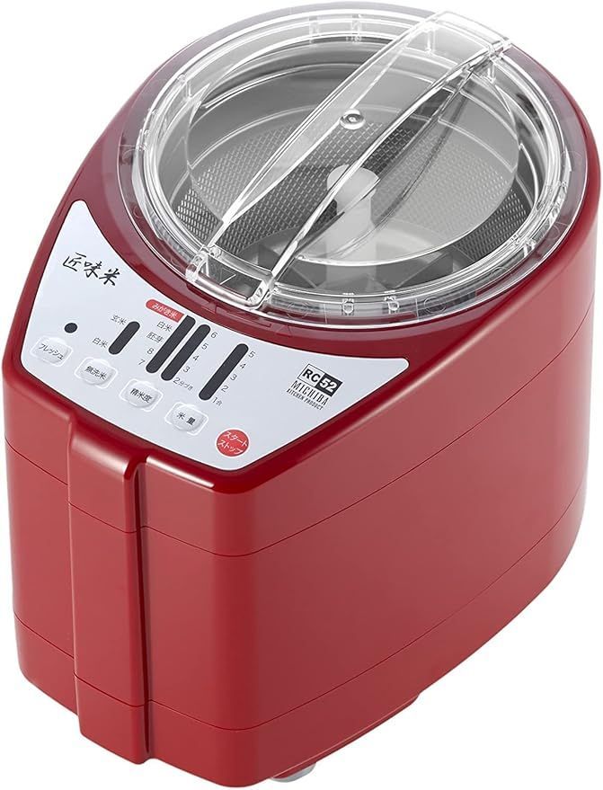 即日発送 山本電気 家庭用精米機 MICHIBA KITCHEN PRODUCT 匠味米 レッド MB-RC52R