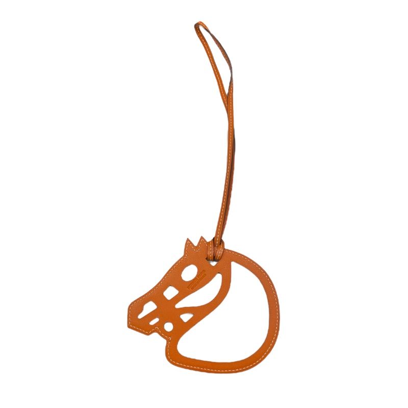 エルメス HERMES パドック シュヴァルチャーム オレンジ スイフト レディース その他小物