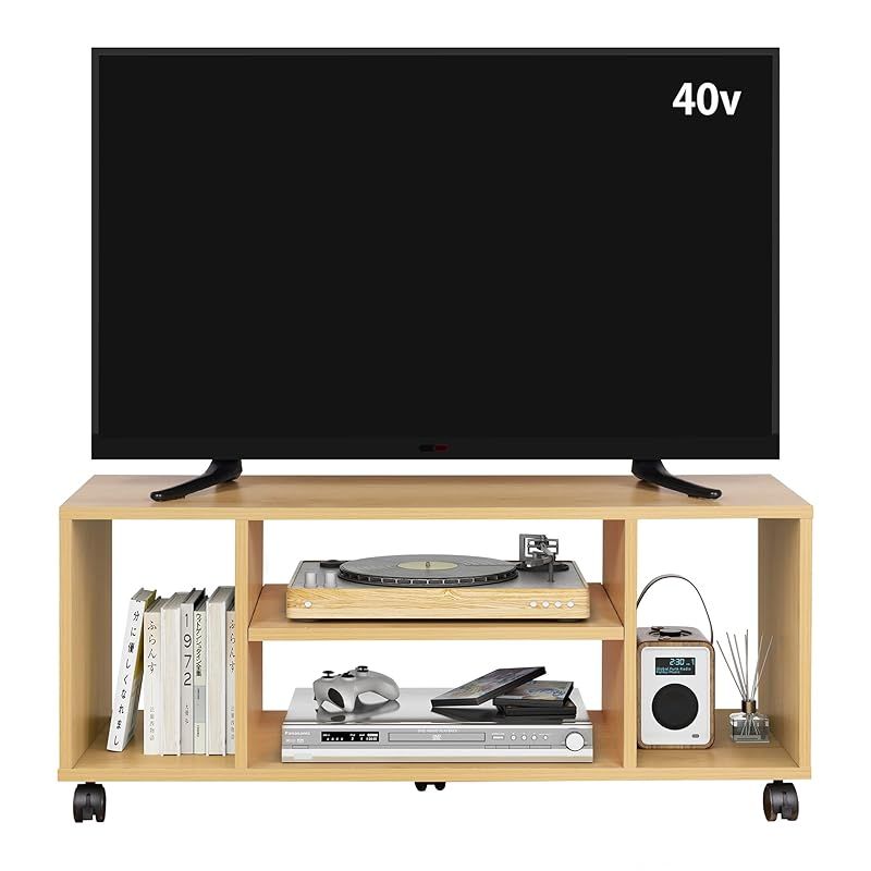 DEVAISE テレビ台 テレビボード ローボード tv台 キャスター付き