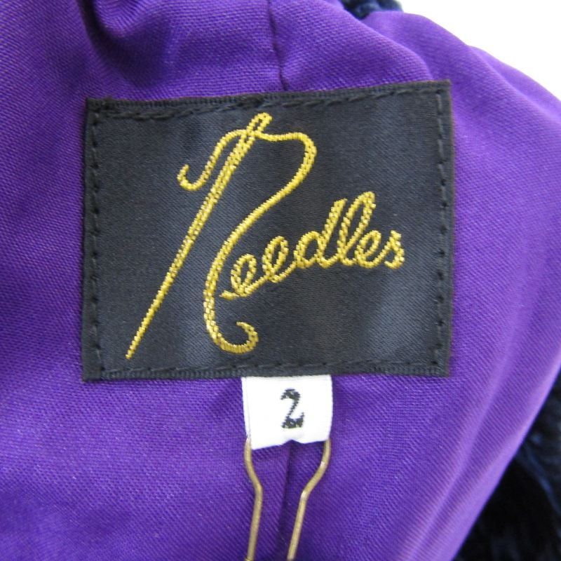 Needles ニードルズ Kung-Fu Pants DI342 カンフーワイドパンツ ベロア ウィメンズ レディース ネイビー 2 65008602 DECORATOM_COM_BR