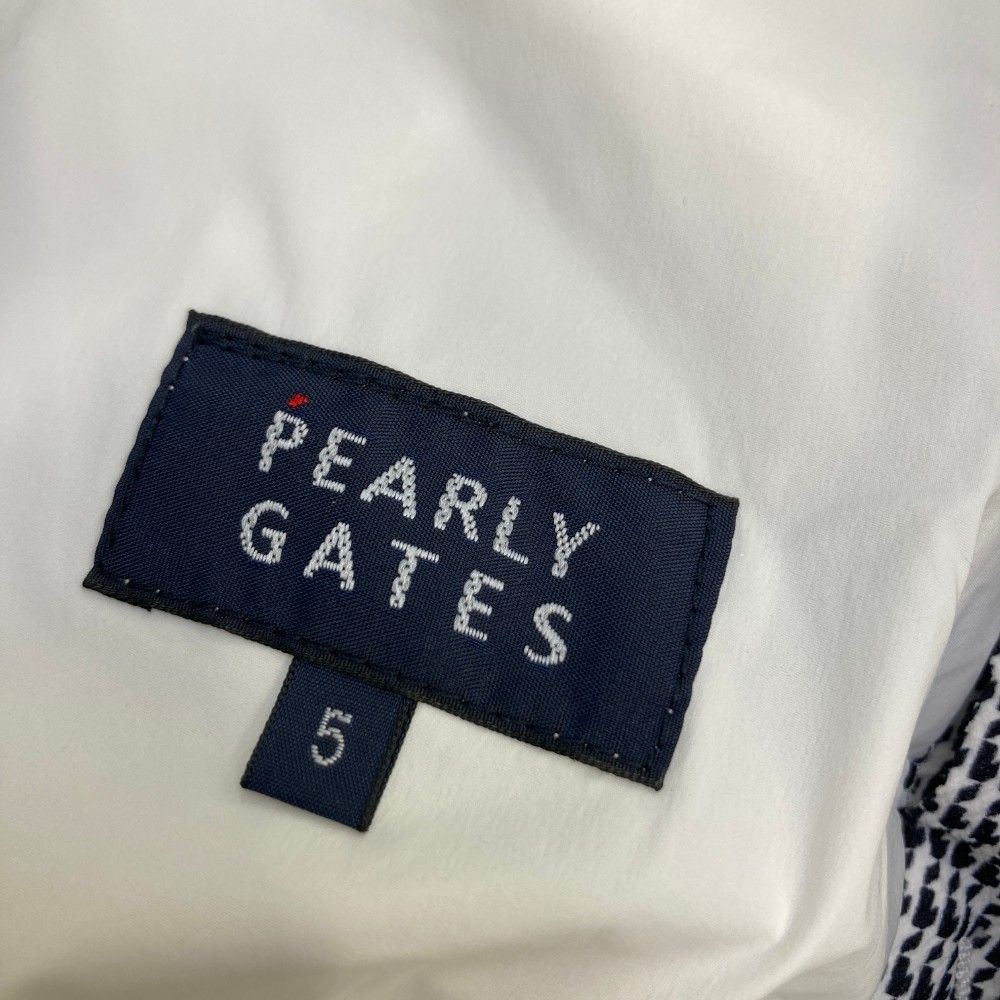 サイズ：5 PEARLY GATES パーリーゲイツ  中綿パンツ 総柄 ブラック系 [240101455390] ゴルフウェア メンズ ストスト サイズ：5 PEARLY GATES パーリーゲイツ 中綿パンツ 総柄