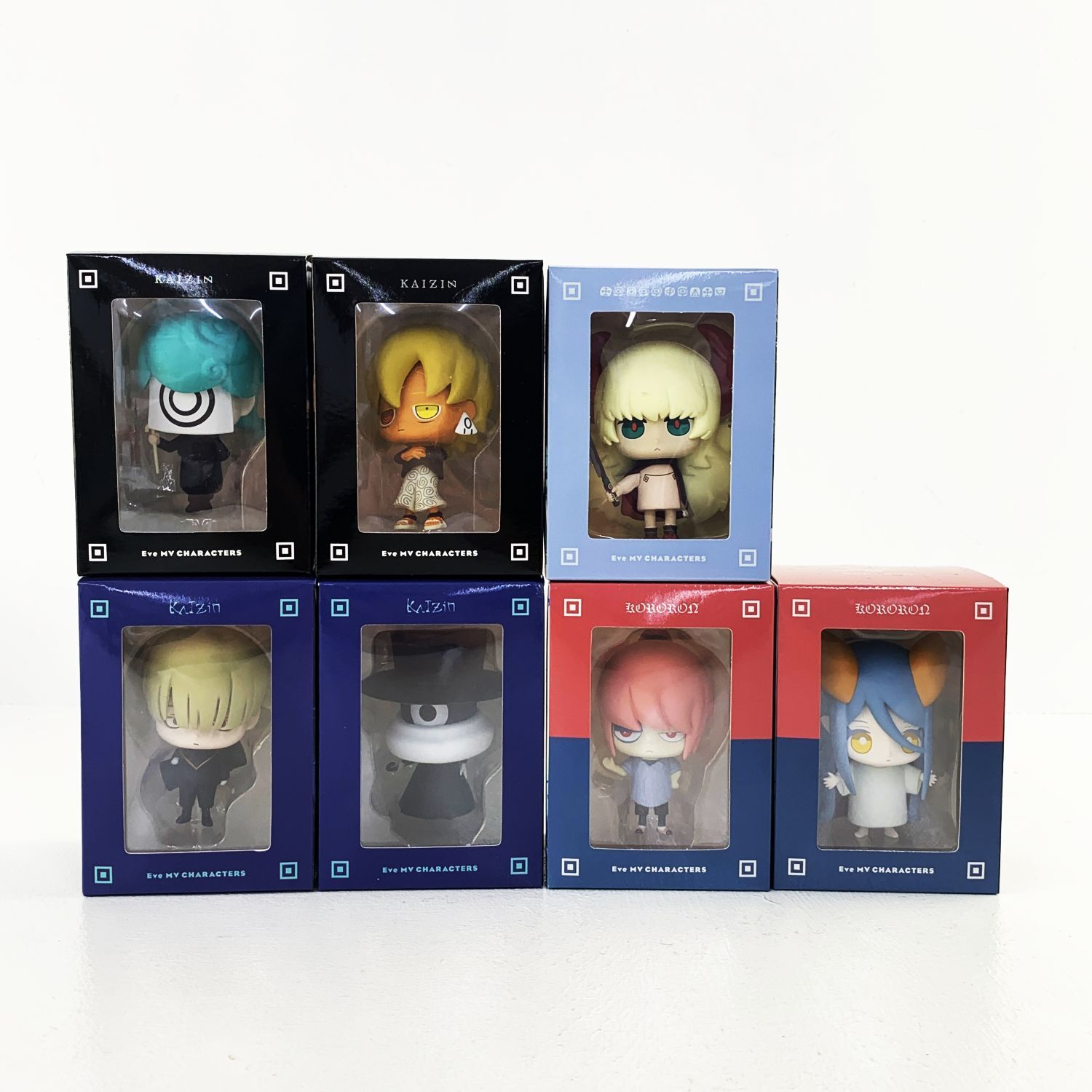 中古 アイドルグッズ  Eve フィギュア  7体セット  KORORON 龍子、退屈 / 花嵐 ツノちゃん / KAIZIN 廻人 ひとつめ様、飛くん、赤目くん、くるくる【加古川物流】【366】 【366】 中古】 Eve フィギュア 7体セット KORORON 龍子、退屈 / 花嵐
