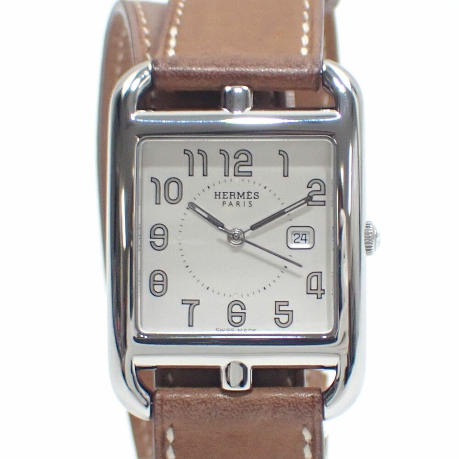 エルメス 腕時計 ケープコッド ドゥブルトゥール レディース クォーツ