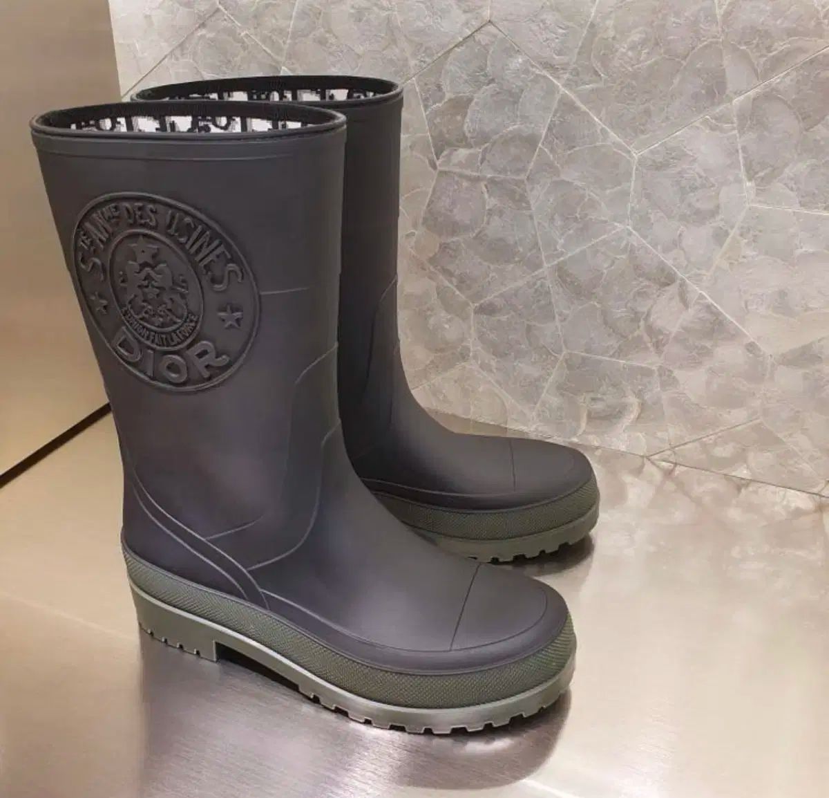 新品！Dior ブラック レインシューズ