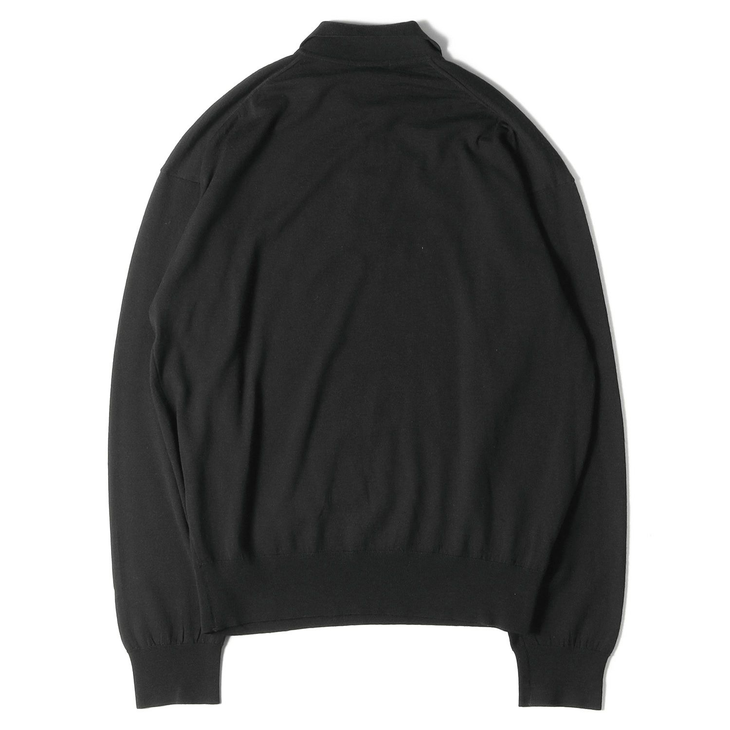 ISSEY MIYAKE イッセイミヤケ ニットポロシャツ ブラック L 長袖