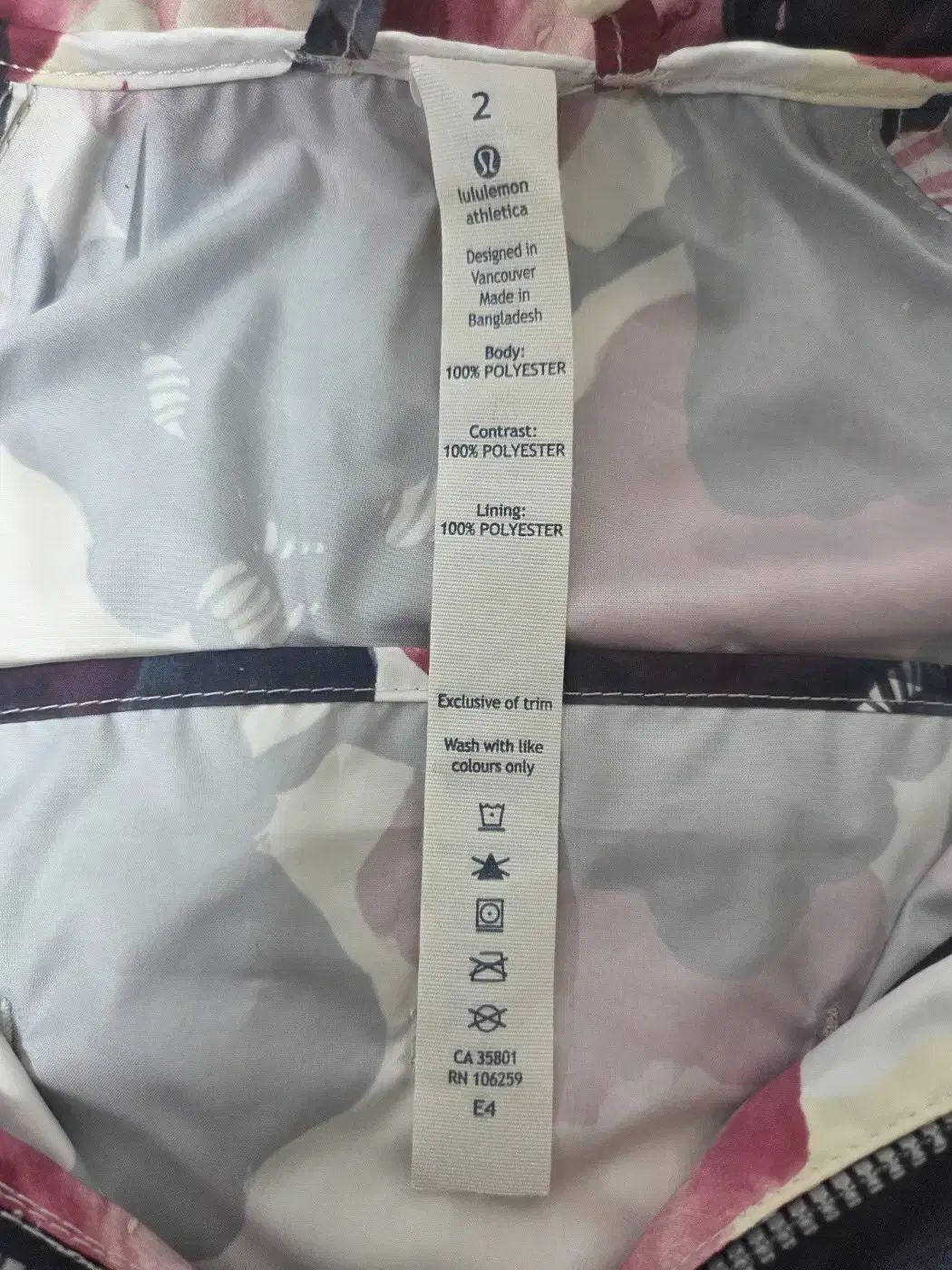 フローラル ウィンドブレーカー