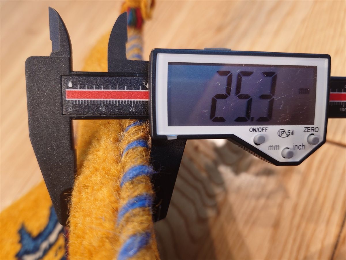 ペルシャ ギャッベ ミニマット ラグ 横40.5x38.5㎝ ラクダ 黄金色 T9706 MARWIL-DEMENAGEMENTS_CH