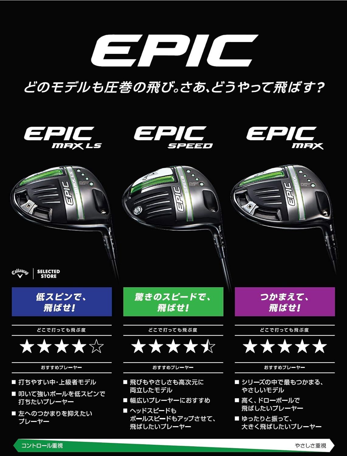 キャロウェイ ドライバー EPIC SPEED Diamana 50 for CW 右利き用 ロフト10.5° フレックスS - メルカリ