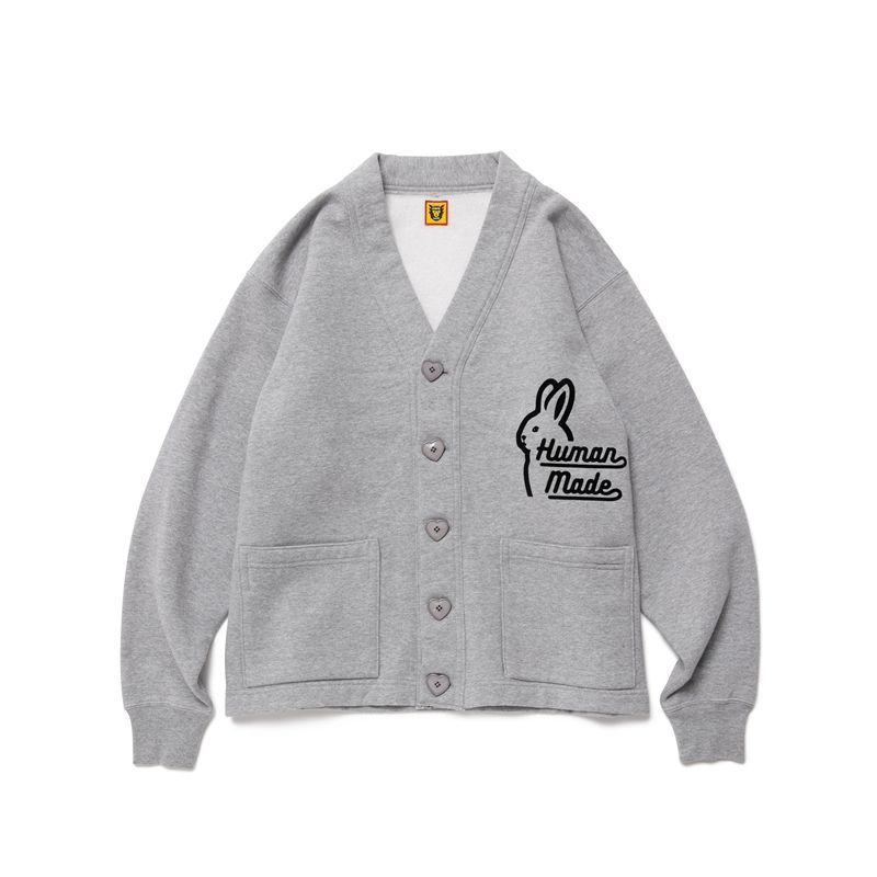 HUMAN MADE 2022FW SWEAT CARDIGAN GRAY L - メルカリ