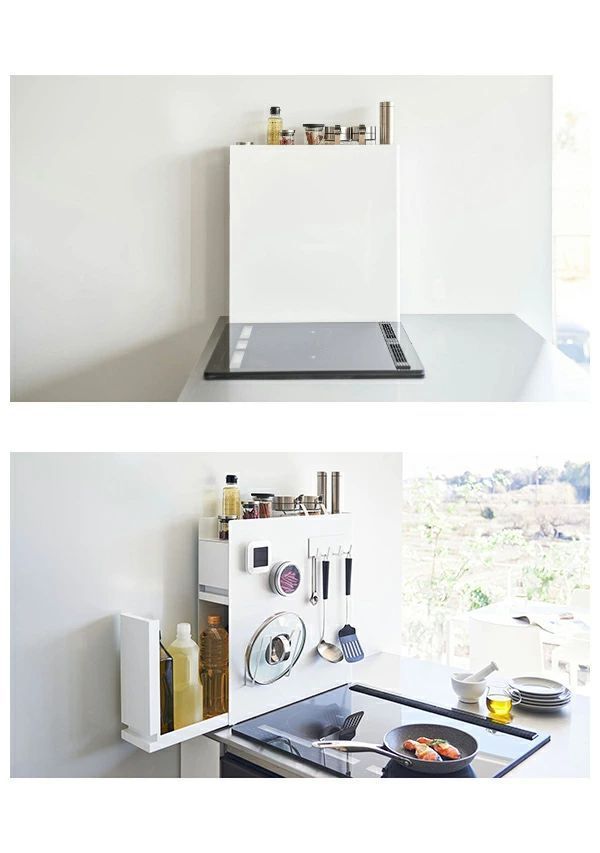 隠せる調味料ラック タワー