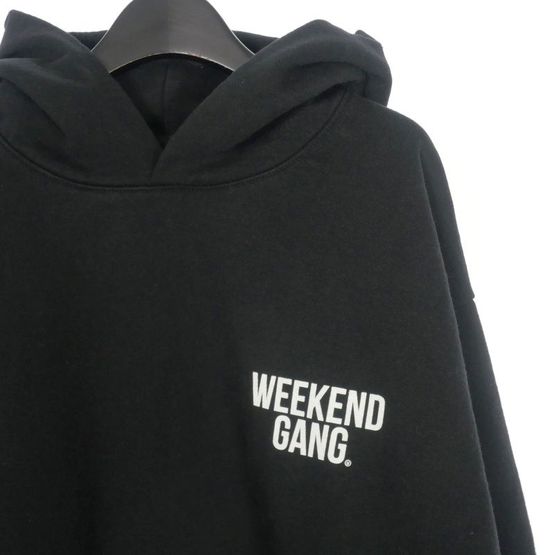ウィークエンドギャング WEEKEND GANG ロゴプリント パーカー フーディ 