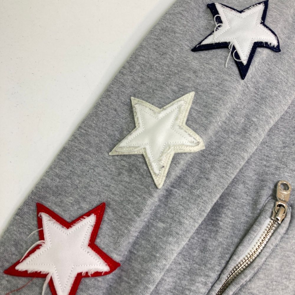 MARK&LONA マークアンドロナ ジップパーカー スカル 総柄 ブラック系 S