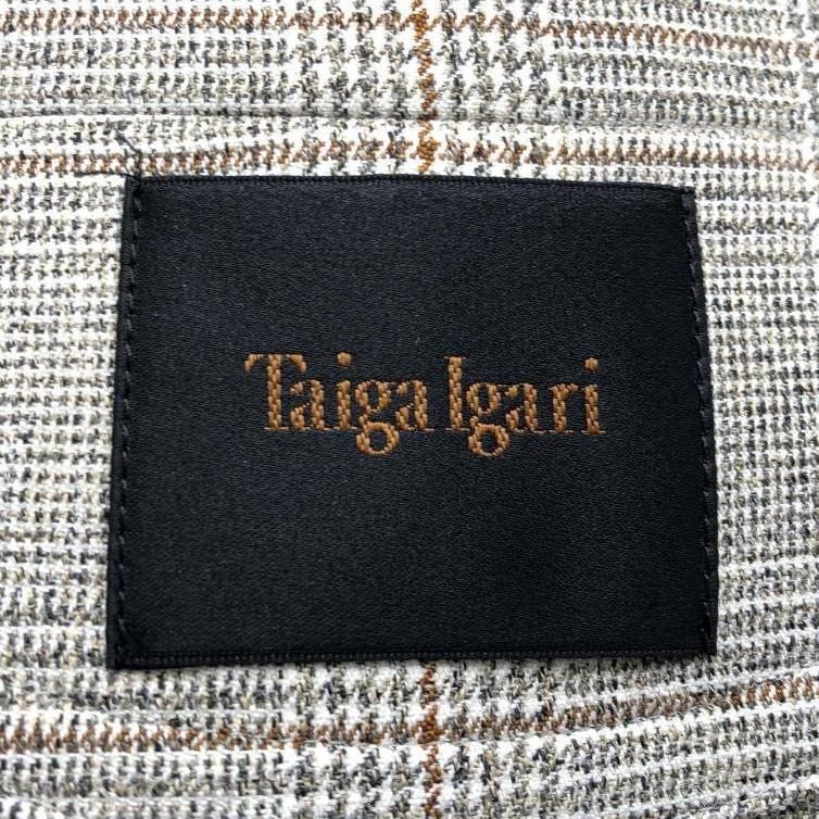 中古】Taiga Igari チェックジャンプスーツ M ベージュ タイガイガリ  