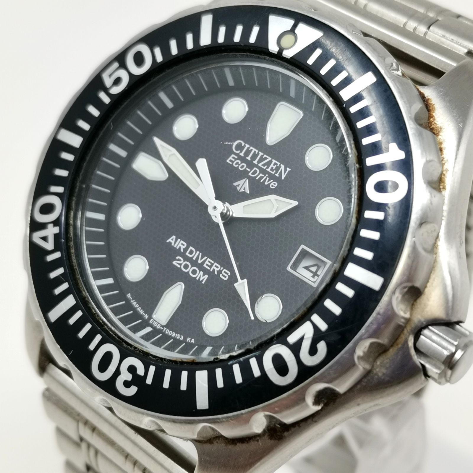 稼動品 Citizen Eco-Drive ダイバーズウオッチ 200 ブラック