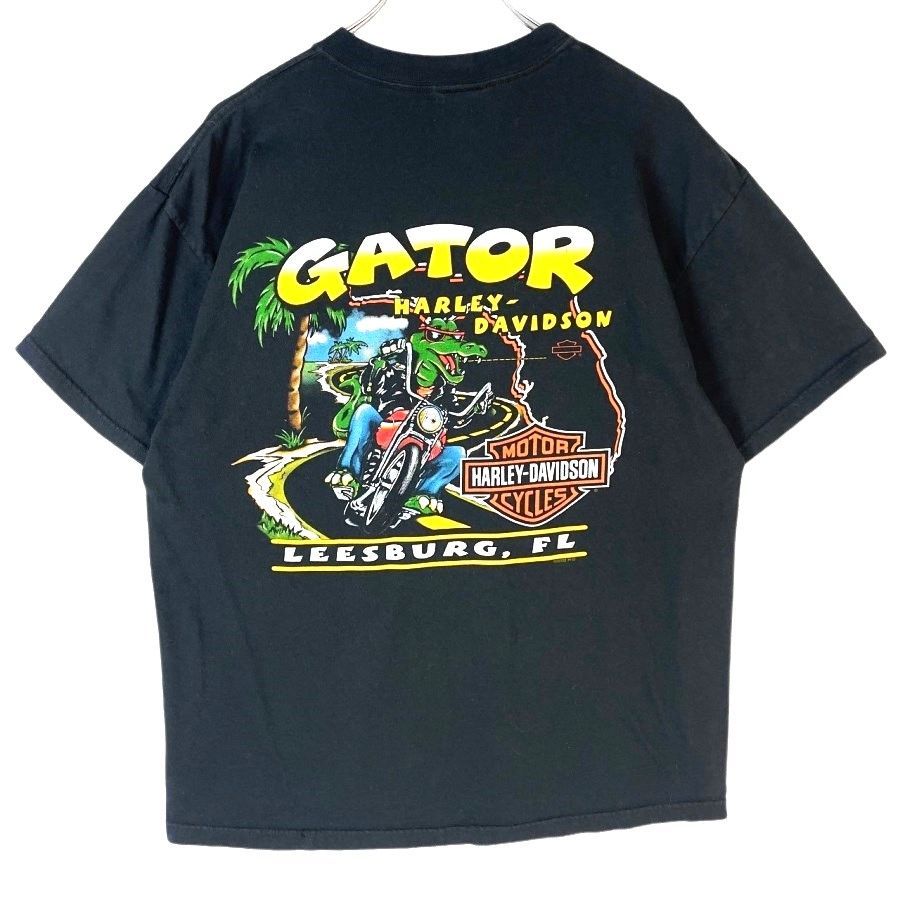 021】00sUSA製ハーレーダビッドソンTシャツ鷹イーグル両面