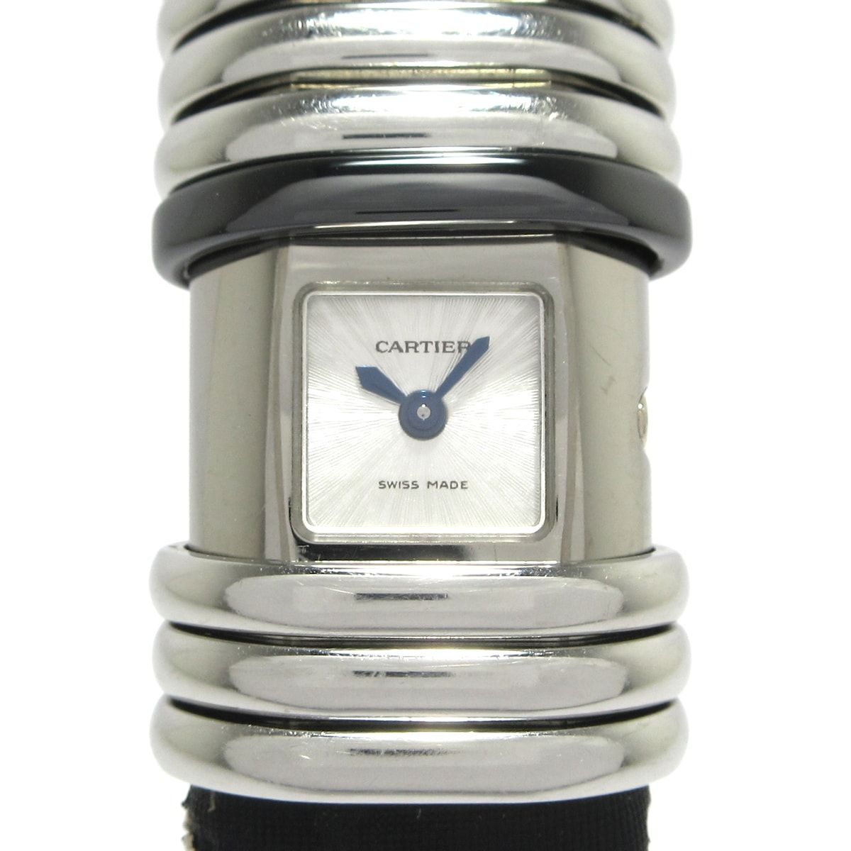 Cartier カルティエ 腕時計 デクラレーション レディース SS×チタン|4Pダイヤ シルバー